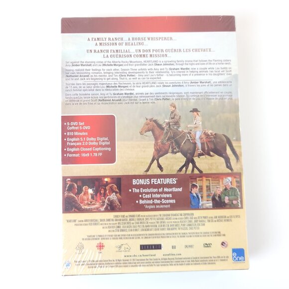 Heartland: Complete Season 3 DVD 2011 5-Disc Set Canadian - Picture 3 of 10